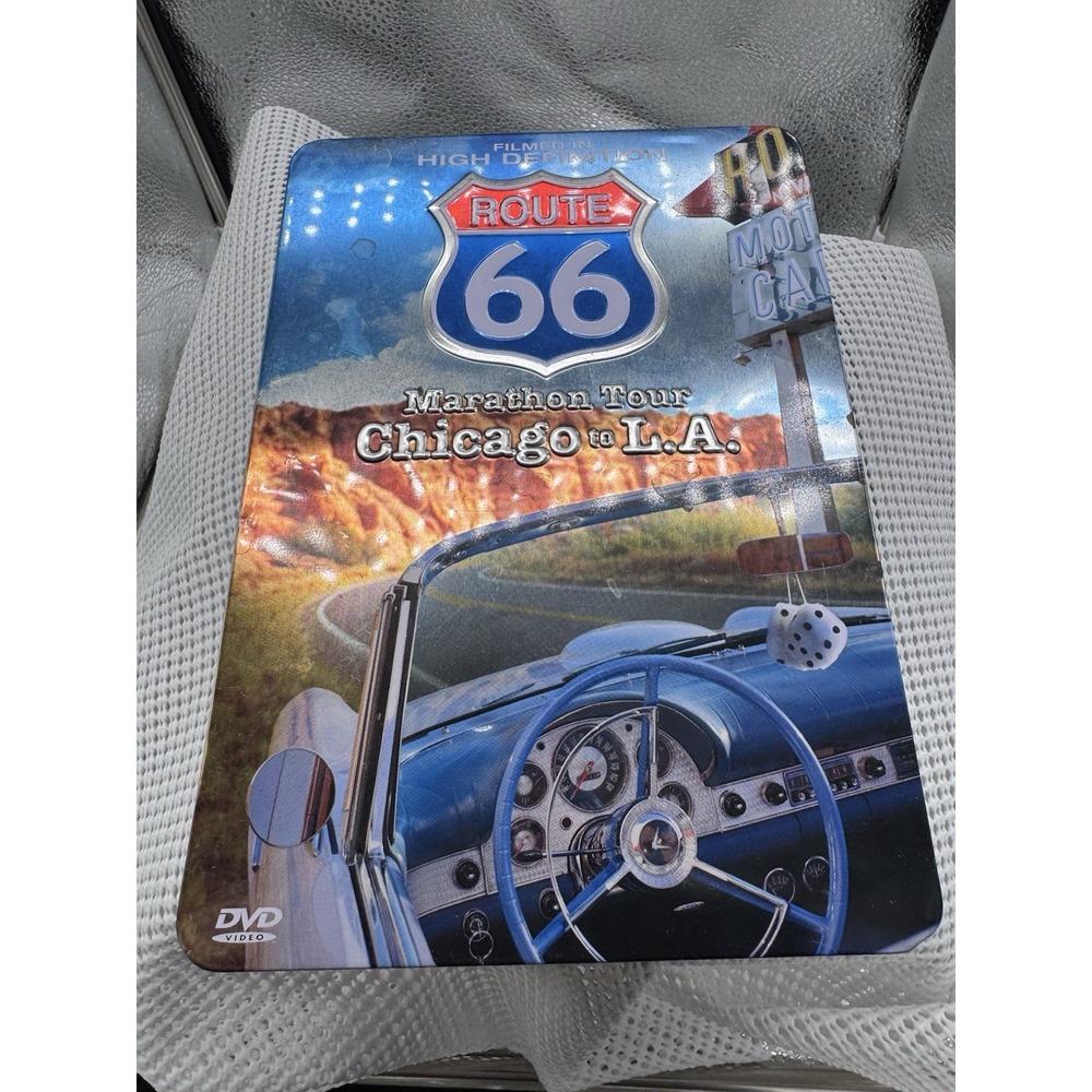 Route 66 Marathon Tour Chicago to LA 5 DVD Tin Collector Set Travel 2008